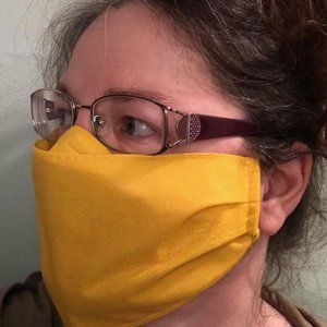 YELLOW CUSTOM FACE MASK WASHABLE REUSABLE MADE IN…